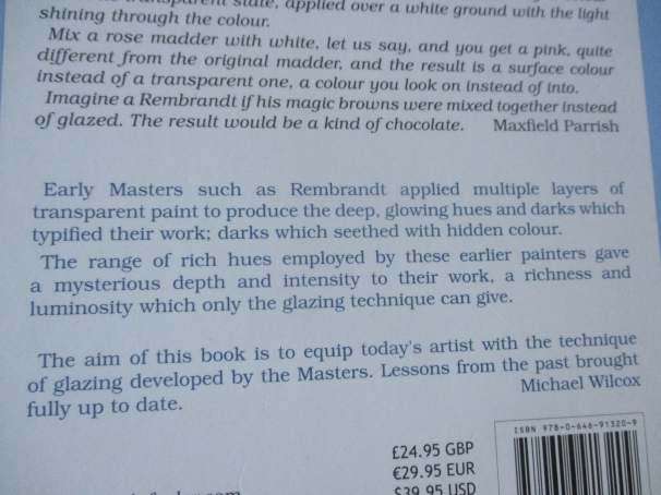 GLAZING - WITH AN EMPHASIS ON THE CRAFT OF PAINTING - MICHAEL WILCOX