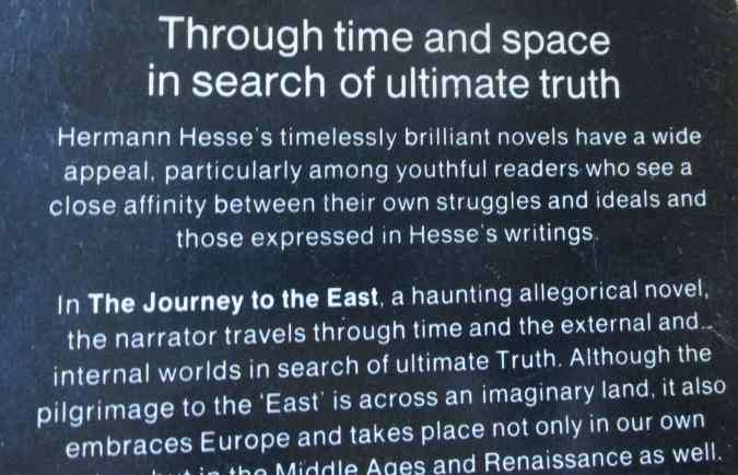 THE JOURNEY TO THE EAST - HERMANN HESSE