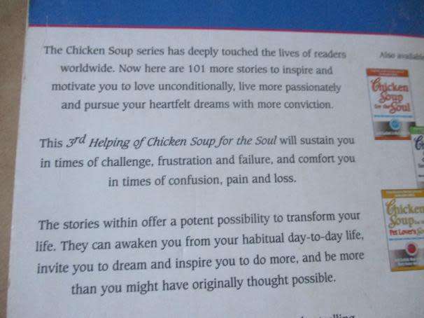 A 3RD HELPING OF CHICKEN SOUP FOR THE SOUL - JACK CANFIELD & MARK VICTOR HANSEN