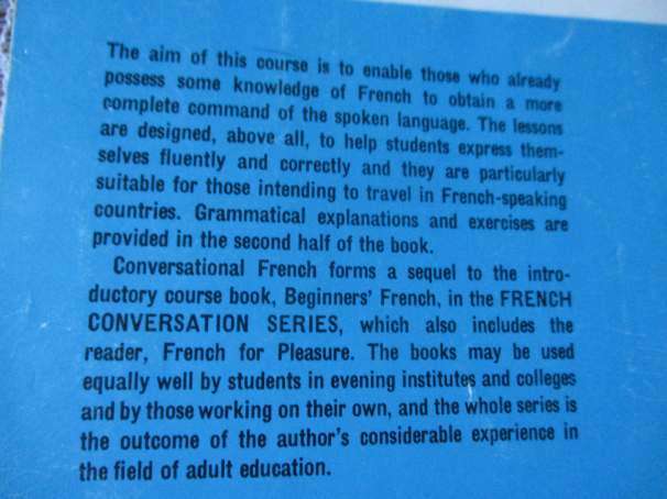 CONVERSATIONAL FRENCH - A COURSE FOR ADULTS - JOSEPH HARVARD