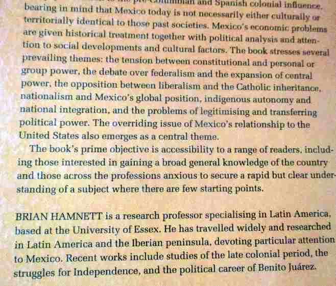 A CONCISE HISTORY OF MEXICO - BRIAN HAMMETT
