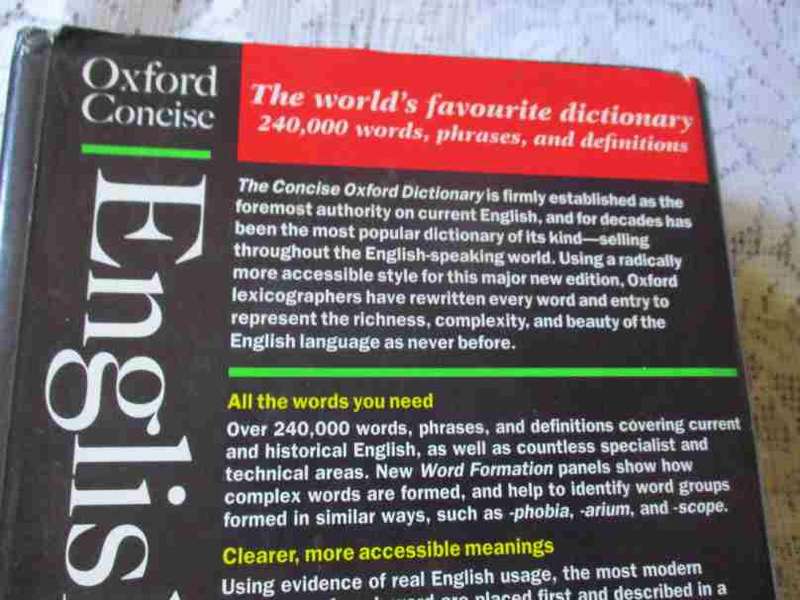CONCISE OXFORD DICTIONARY - TENTH EDITION