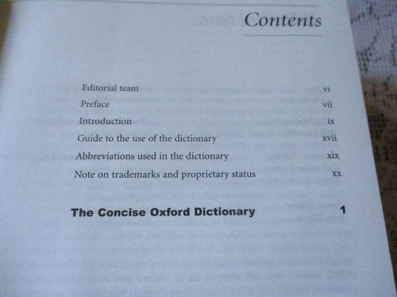 CONCISE OXFORD DICTIONARY - TENTH EDITION