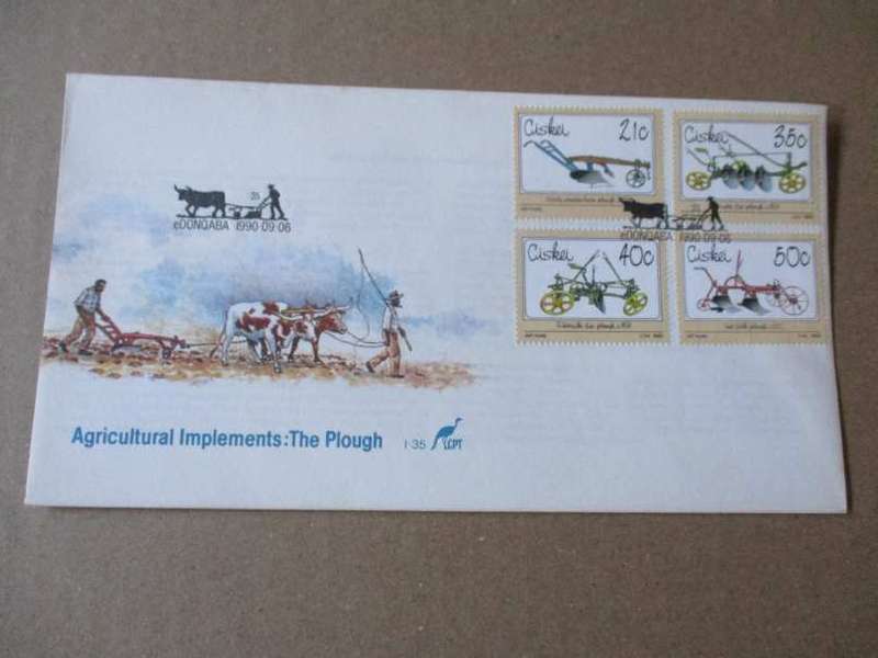 1990 CISKEI - AGRICULTURAL IMPLEMENTS : THE PLOUGH FDC 1.35