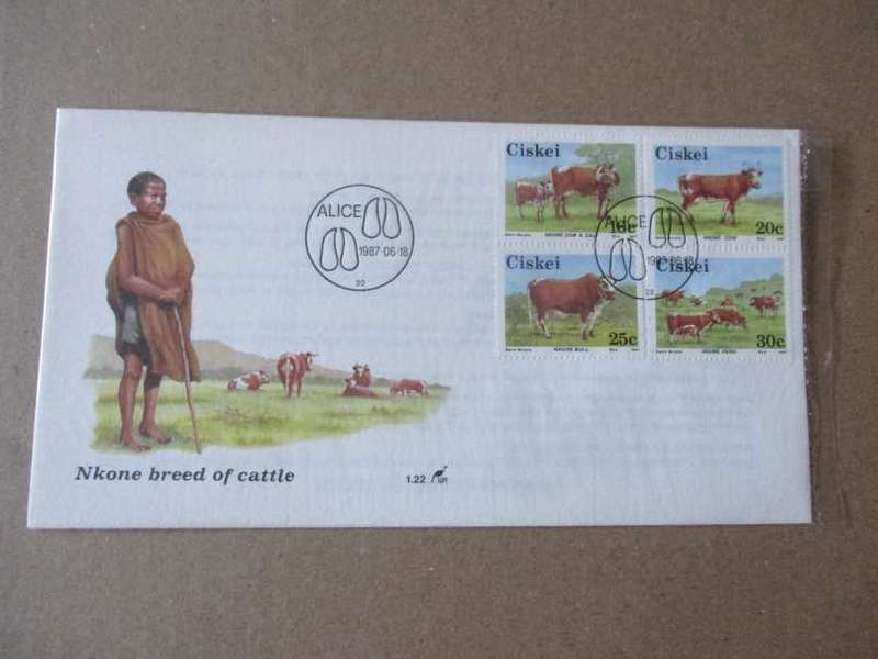 1987 CISKEI - NKONE BREED OF CATTLE - FDC 1.22