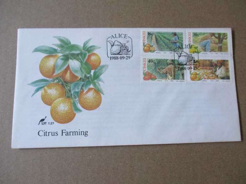 1988 CISKEI - CITRUS FARMING - FDC 1.27