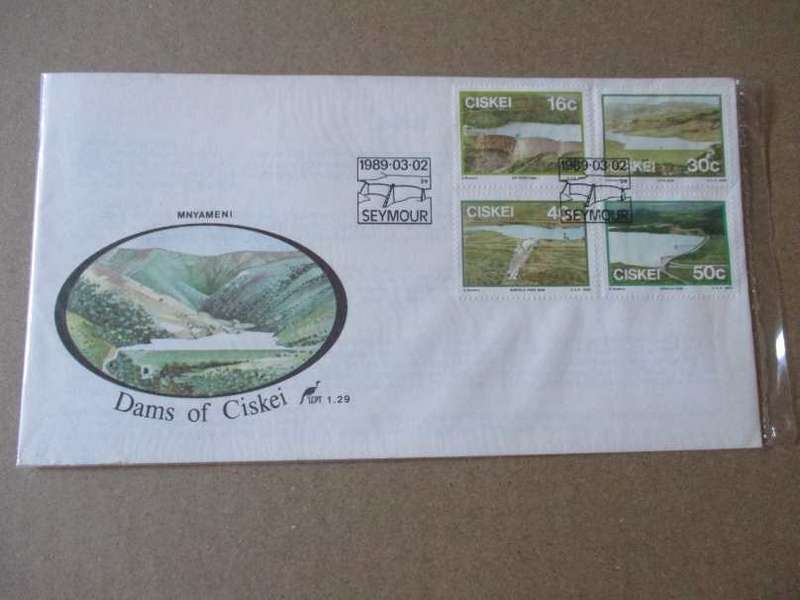 1989 CISKEI - DAMS OF CISKEI - FDC 1.29