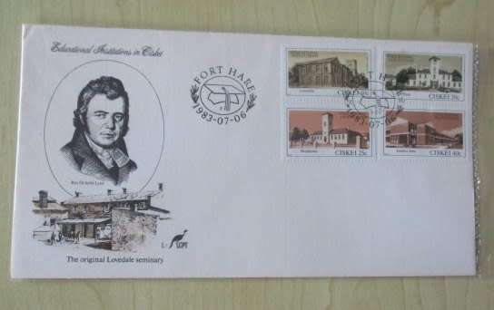 1983 CISKEI - EDUCATIONAL INSTITUTES IN CISKEI - LOVEDALE SEMINARY -  FDC 1.7