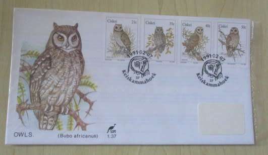 1991 CISKEI - OWLS - FDC 1.37
