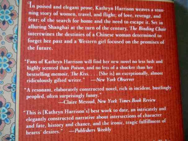THE BINDING CHAIR - OR, A VISIT FROM THE FOOT EMANCIPATION SOCIETY - KATHRYN HARRISON