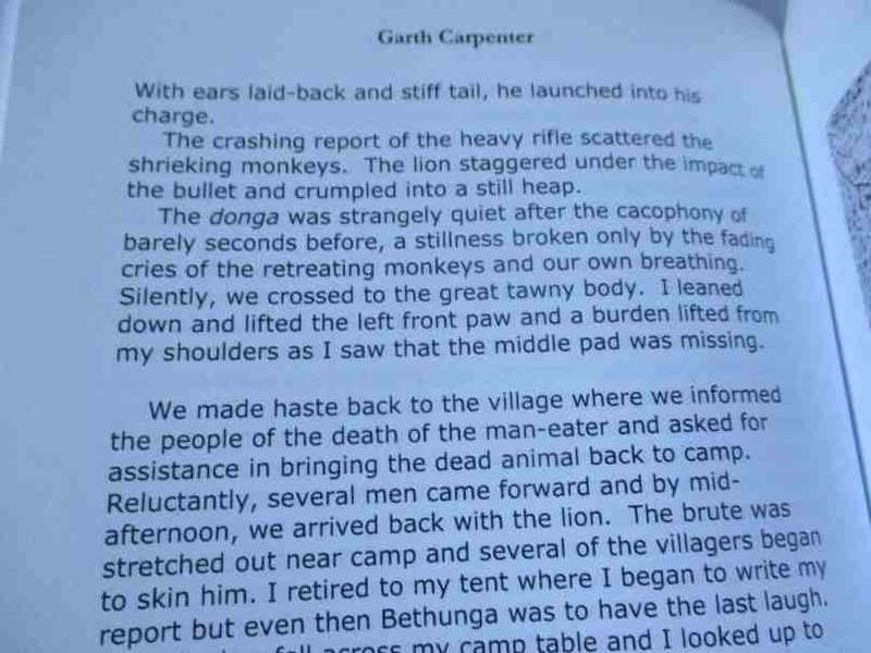 ON THE TRAIL OF THE MAN-KILLERS - GARTH CARPENTER