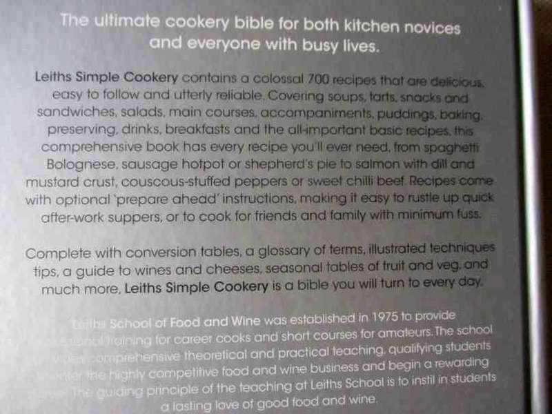 LEITHS SIMPLE COOKERY BIBLE - VIV PIDGEON & JENNY STRINGER