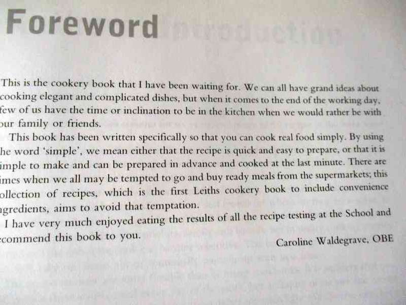 LEITHS SIMPLE COOKERY BIBLE - VIV PIDGEON & JENNY STRINGER