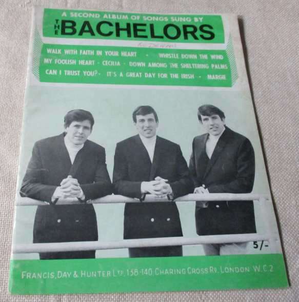 THE BATCHELORS - A SECOND ALBUM OF SONGS SUNG BY .... - SHEET MUSIC