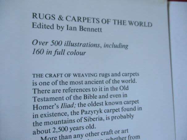 RUGS AND CARPETS OF THE WORLD - IAN BENNETT