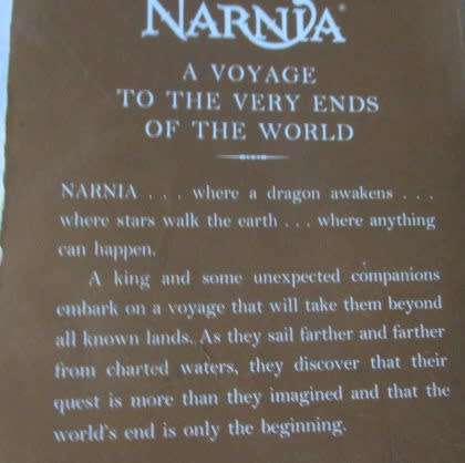 THE VOYAGE OF THE DAWN TREADER - THE CHRONICLES OF NARNIA - C.S. LEWIS