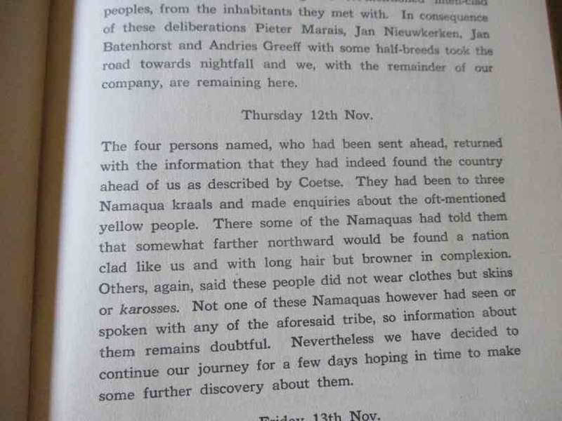 THE JOURNALS OF BRINK AND RHENIUS - JOURNAL INTO GREAT NAMAQUALAND BY CAPTAIN CAREL HOP AND ...