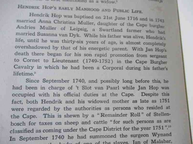THE JOURNALS OF BRINK AND RHENIUS - JOURNAL INTO GREAT NAMAQUALAND BY CAPTAIN CAREL HOP AND ...