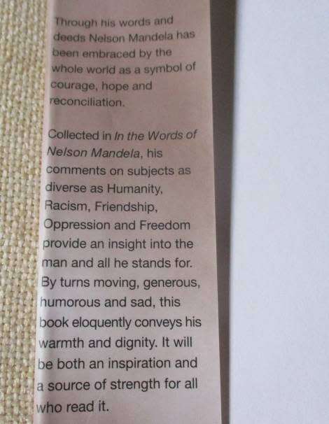 IN THE WORDS OF NELSON MANDELA