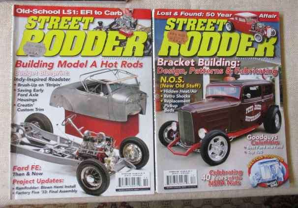 STREET RODDER MAGAZINE x 2 , OCT & DEC 2009