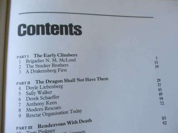DRAGON`S WRATH - DRAKENSBERG CLIMBS, ACCIDENTS AND RESCUES - R.O. PEARSE & JAMES BROWN