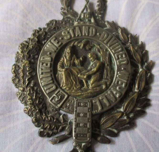 Masonic THE ART & idealogy of the trade union emblem badge  1915 GEORGE TUTILL