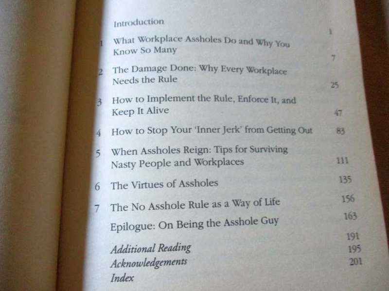 THE NO ASSHOLE RULE - BUILDING A CIVILISED WORKPLACE AND SURVIVING ONE THAT ISN`T - ROBERT SUTTON