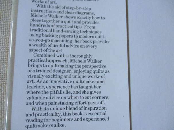 QUILTMAKING IN PATCHWORK & APPLIQUE - MICHELE WALKER