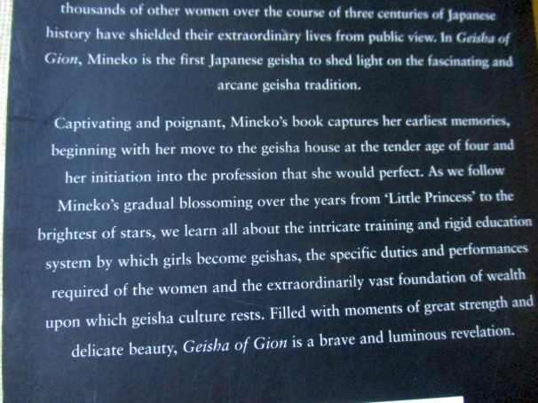 GEISHA OF GION - THE MEMOIR OF MINEKO IWASAKI with RANDE BROWN