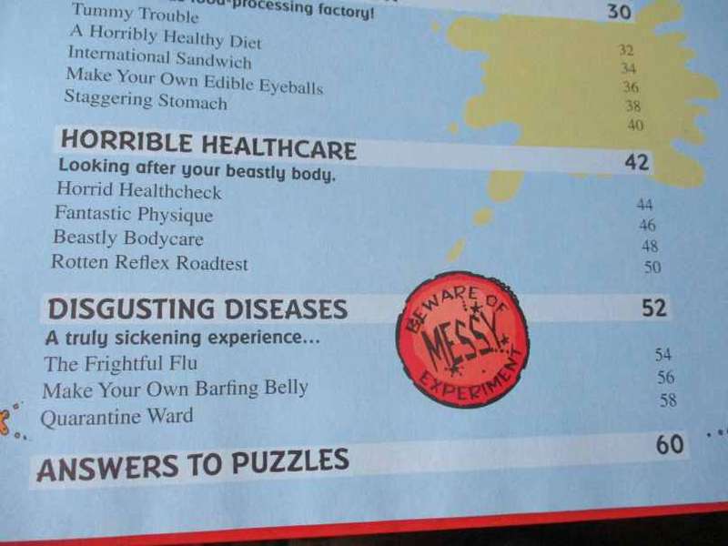 HORRIBLE SCIENCE ANNUAL 2008