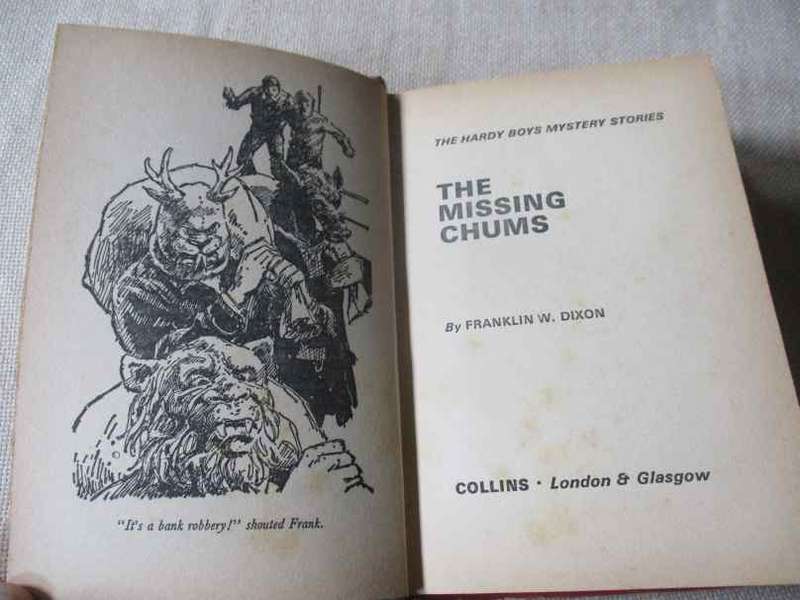 THE MISSING CHUMS - FRANKLIN W DIXON - THE HARDY BOYS SERIES NO 33 ( hardcover )