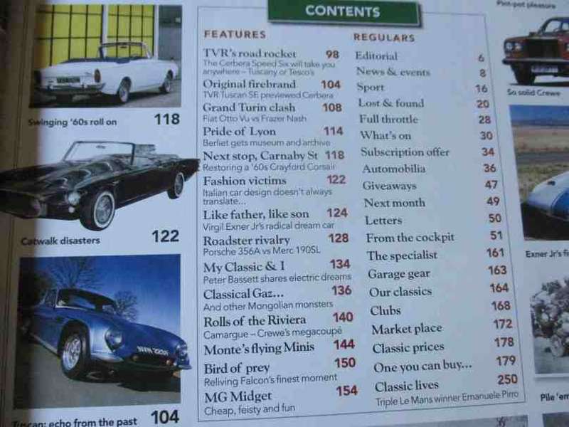 CLASSIC & SPORTS CAR MAGAZINE MAY 2004 ( TVR CEBERA, MG MIDGET, PORSCHE 356, MERCEDES 190 )