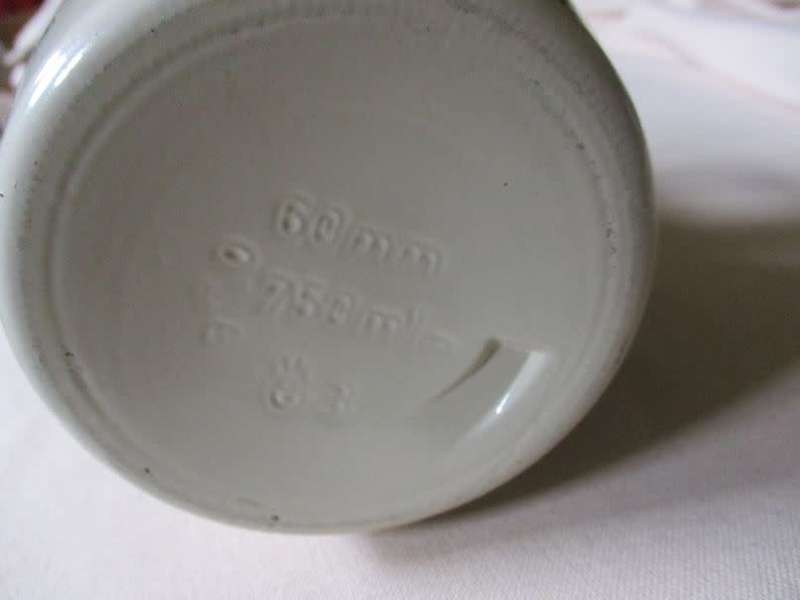 VINTAGE TULLAMORE DEW - RARE IRISH WHISKEY - CERAMIC STONEWARE BOTTLE / HOLDER
