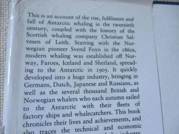 A WHALING ENTERPRISE - SALVESEN IN THE ANTARCTIC - GERALD ELLIOT