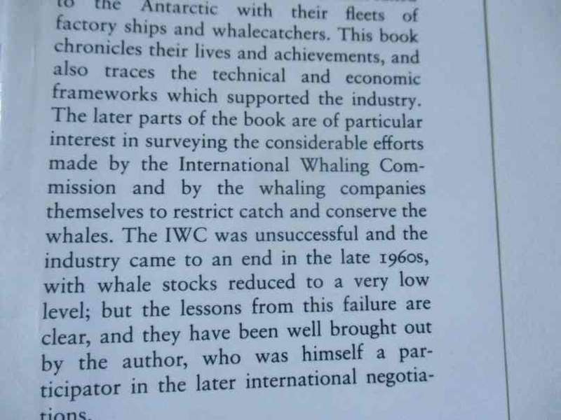 A WHALING ENTERPRISE - SALVESEN IN THE ANTARCTIC - GERALD ELLIOT