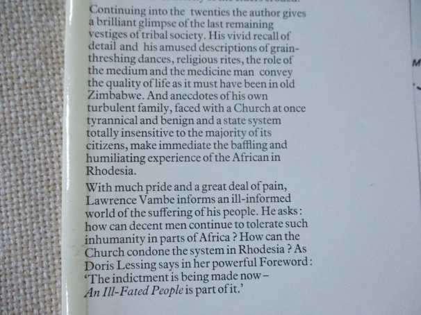 AN ILL-FATED PEOPLE - ZIMBABWE BEFORE & AFTER RHODES - LAWRENCE VAMBE