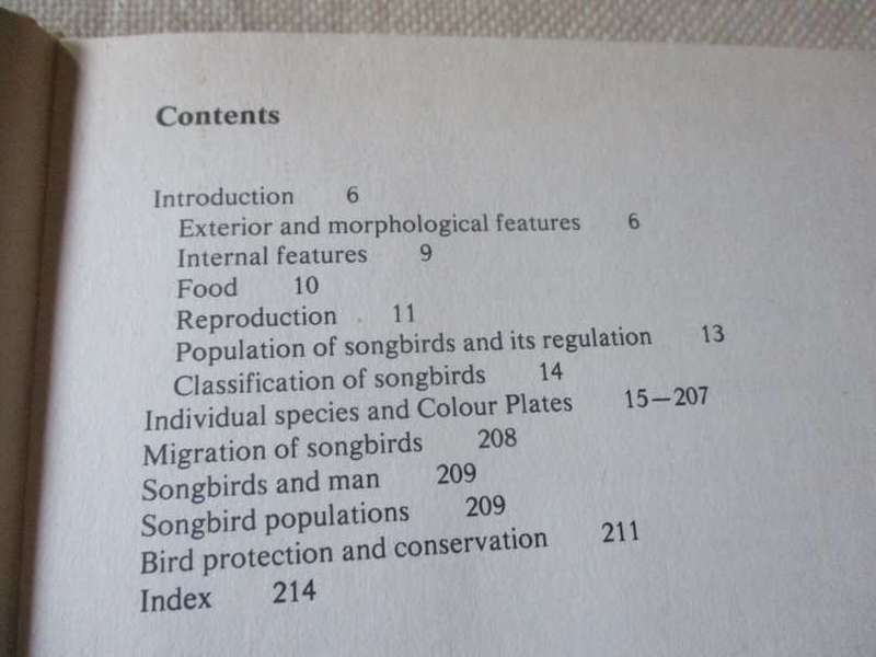 SONGBIRDS - KAREL STASTNY - HAMLYN COLOUR GUIDE