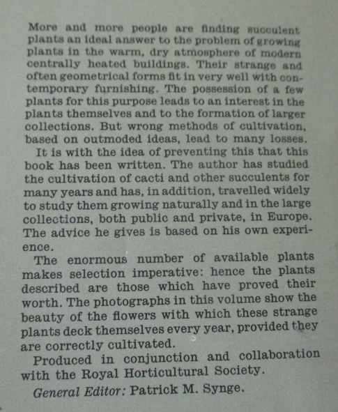 CACTI AND OTHER SUCCULENTS - PENGUIN HANDBOOK