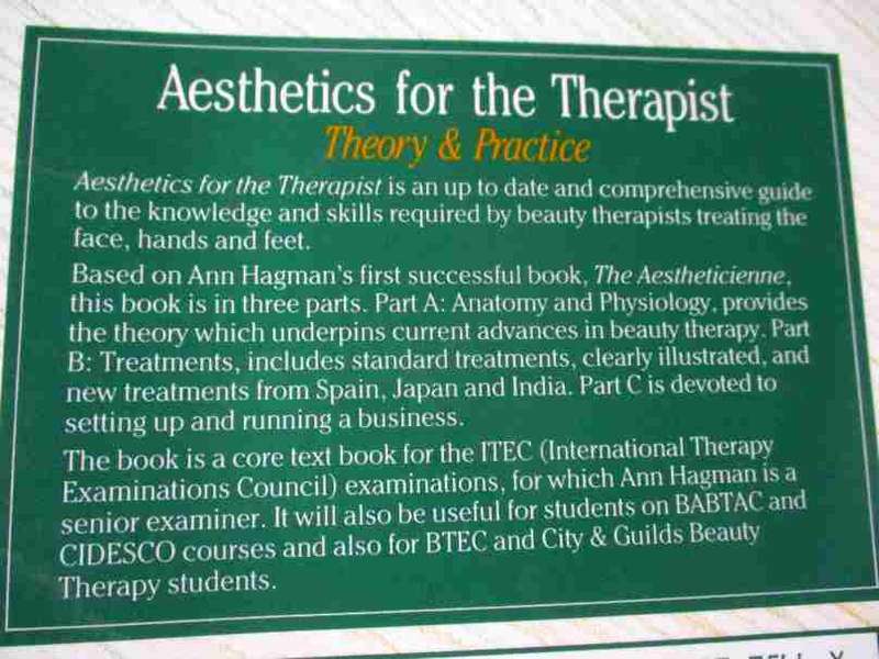 AESTHETICS FOR THE THERAPIST - THEORY & PRACTICE - ANN HAGMAN