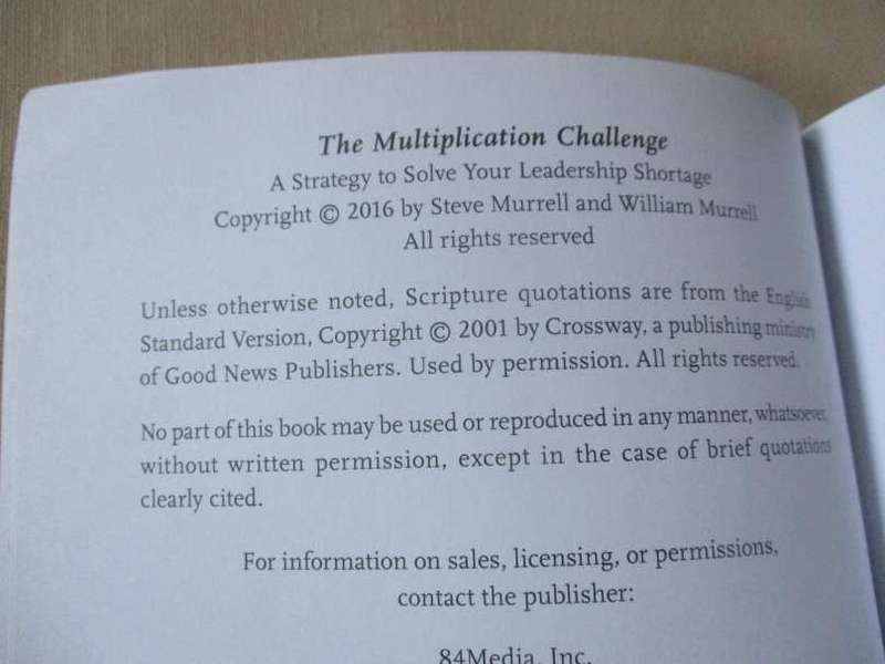 THE MULTIPLICATION CHALLENGE - A STRATEGY TO SOLVE YOUR LEADERSHIP SHORTAGE - STEVE MURRELL & W...