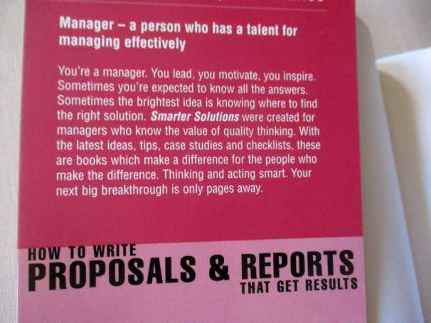 HOW TO WRITE PROPOSALS & REPORTS THAT GET RESULTS - ROS JAY - PERFORMANCE