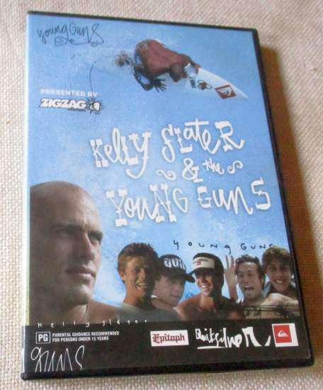 KELLY SLATER & THE YOUNG GUNS - ZIGZAG MAGAZINE - DVD ( surfing )