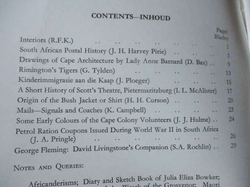 AFRICANA AANTEKENINGE EN NUUS / AFRICANA NOTES AND NEWS MARCH 1960