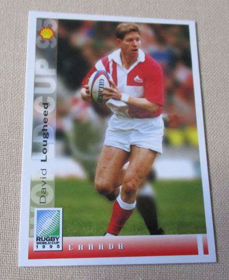 DAVID LOUGHEED - CANADA - 1995 RUGBY WORLD CUP - SPORTS DECK CARD 185