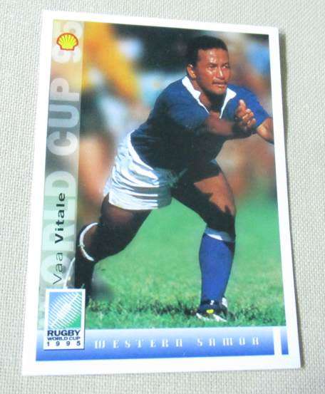 VAA VITALE  - WESTERN SAMOA - 1995 RUGBY WORLD CUP - SPORTS DECK CARD 138