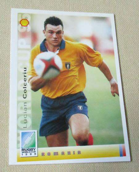 LUCIAN COLCERIU  - ROMANIA - 1995 RUGBY WORLD CUP - SPORTS DECK CARD 091