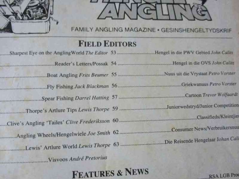 HENGEL / ANGLING MAGAZINE JUNE 1992  ( fishing )
