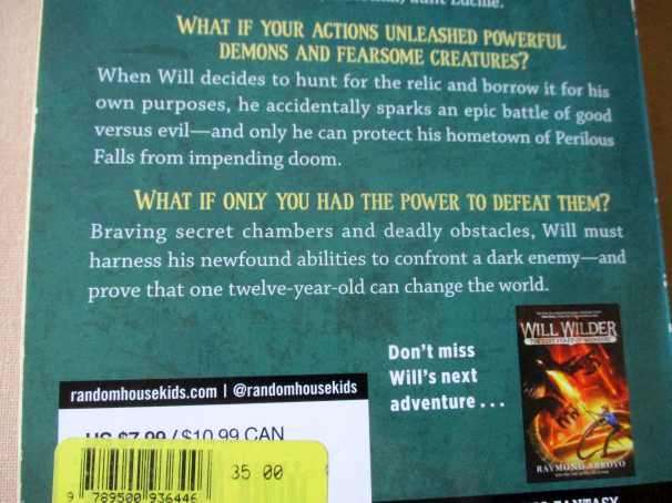 WILL WILDER - THE RELIC OF PERILOUS FALLS - RAYMOND ARROYO
