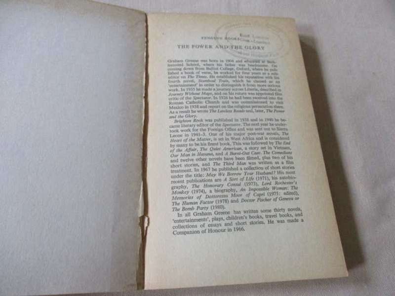 THE POWER AND THE GLORY - GRAHAM GREENE