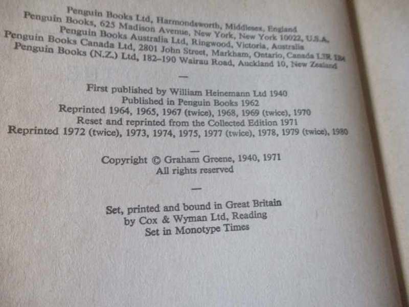 THE POWER AND THE GLORY - GRAHAM GREENE